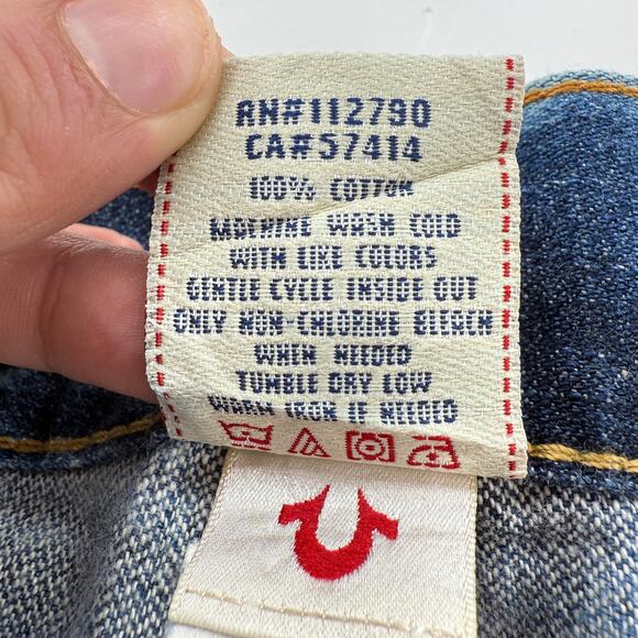 True Religion Blue Straight Men's Jeans - Picture 7 of 10